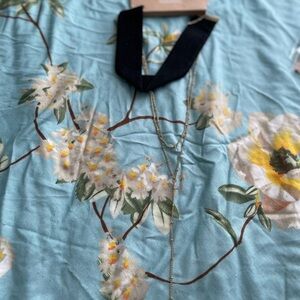 American Eagle Outfitters AEO Black Velvet Choker with Gold Chains